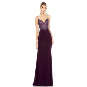 Mac Duggal NEW Embellished Lace
Sheath Gown - Amethyst $498.00 retail price